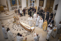 Les funérailles de l'Archimandrite Barsanuphe, célébrées en la cathédrale de la Sainte Trinité à Paris et son enterrement au monastère de l'icône de la Mère de Dieu de Korsoun