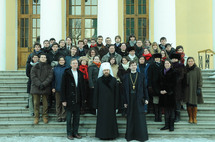 Mgr Hilarion a reçu un groupe d'étudiants de l'Institut d'études politiques de Paris