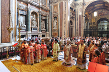 Une liturgie orthodoxe célébrée à la basilique Sainte-Marie-Majeure de Rome