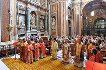 Une liturgie orthodoxe célébrée à la basilique Sainte-Marie-Majeure de Rome Une liturgie orthodoxe célébrée à la basilique Sainte-Marie-Majeure de Rome