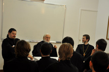Le recteur de l'académie de théologie de Moscou a rendu visite au Séminaire orthodoxe russe en France
