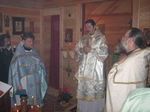 Bénédiction de la chapelle de la Protection de la Mère de Dieu à Saint-Mars-de-Locquenay