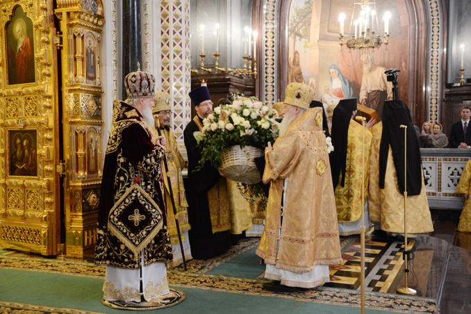Le patriarche Cyrille fête le quatrième anniversaire de son intronisation au siège de Moscou Le patriarche Cyrille fête le quatrième anniversaire de son intronisation au siège de Moscou