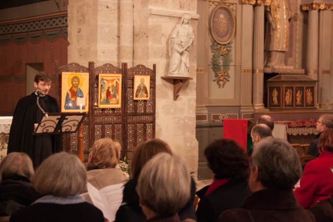 Conférence et vêpres orthodoxes à l'église de Cellettes, près de Blois Conférence et vêpres orthodoxes à l'église de Cellettes, près de Blois