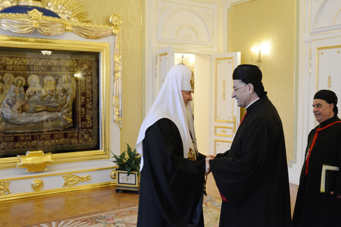 Le patriarche maronite Bechara Boutros Raï a rendu visite au patriarche Cyrille de Moscou