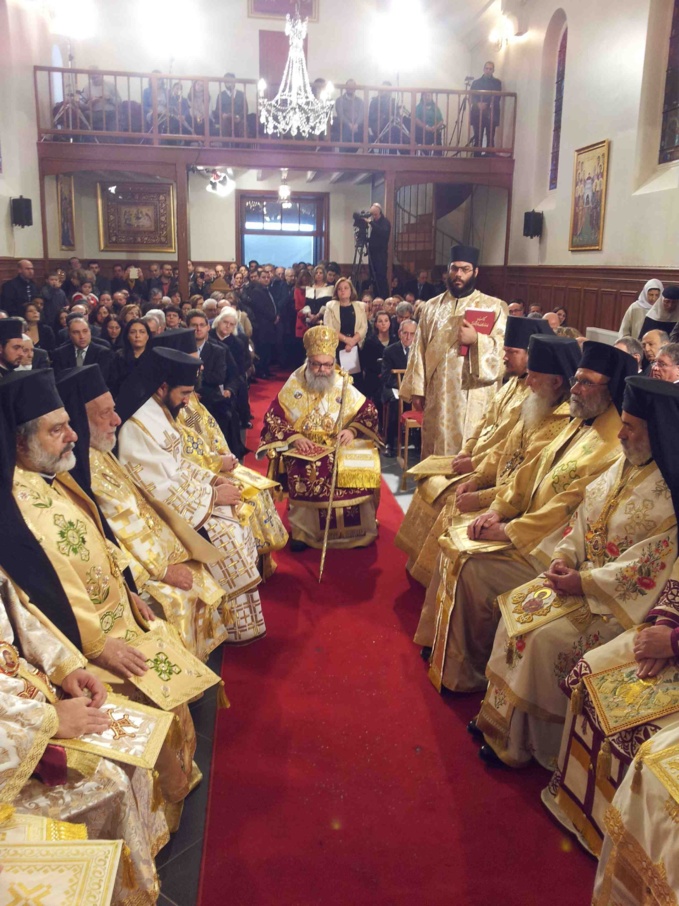 L'évêque Nestor de Chersonèse a participé à une liturgie célébrée par le patriarche Jean X d'Antioche