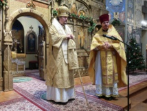 Exarque du Patriarche de Moscou en Europe occidentale a célébré la Divine Liturgie en la cathédrale Saint Nicolas