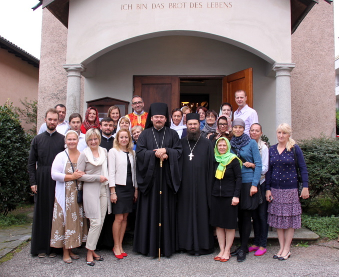 Visite de l'évêque Nestor dans la nouvelle paroisse orthodoxe à Melide (Suisse)