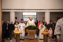 La Nativité du Christ: Mgr Nestor a célébré la Divine Liturgie en la cathédrale de la Sainte Trinité à Paris