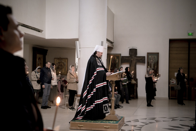 Mgr Nestor a célébré les Grandes Complies avec la lecture de la première partie du Grand canon pénitentiel du saint André de Crète