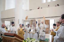 Le Samedi de Lazare: Mgr Nestor a célébré la Divine Liturgie en la cathédrale de la Sainte Trinité à Paris