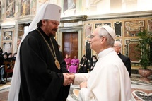 Le métropolite Nestor a participé a la rencontre du Pape Leon XIV avec les délégations chrétiennes et interreligieuses Le métropolite Nestor a participé a la rencontre du Pape Leon XIV avec les délégations chrétiennes et interreligieuses
