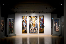 Le vernissage de l'exposition des toiles de Marc Smirnov au Centre spirituel et culturel orthodoxe russe