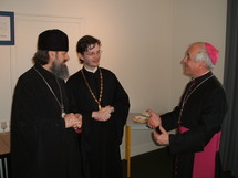 Rencontre entre Mgr Innocent et Mgr Jean-Yves Riocreux au Centre Istina