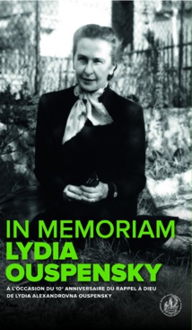 "In memoriam Lydia Ouspensky". Un livre collectif sous la direction d'Émilie van Taack "In memoriam Lydia Ouspensky". Un livre collectif sous la direction d'Émilie van Taack