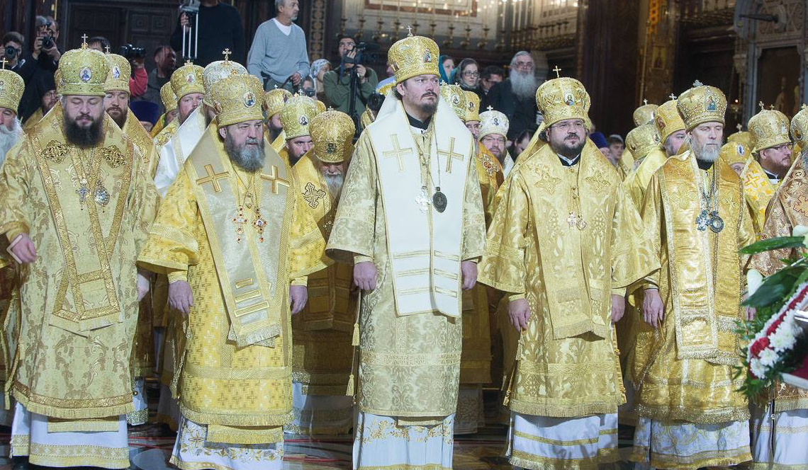 Office solennel à l’église du Christ Sauveur pour les 70 ans du Patriarche Cyrille