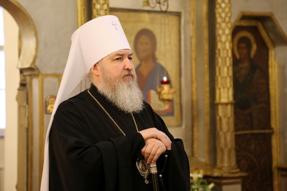 Mgr Cyrille, métropolite de Stavropol a célébré la Divine Liturgie en la cathédrale de la Sainte Trinité