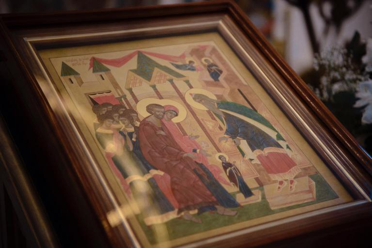Mgr Nestor, évêque de Chersonèse, a célébré la Divine Liturgie de l'Entrée de la Mère de Dieu au Temple en la cathédrale parisienne de la Sainte-Trinité