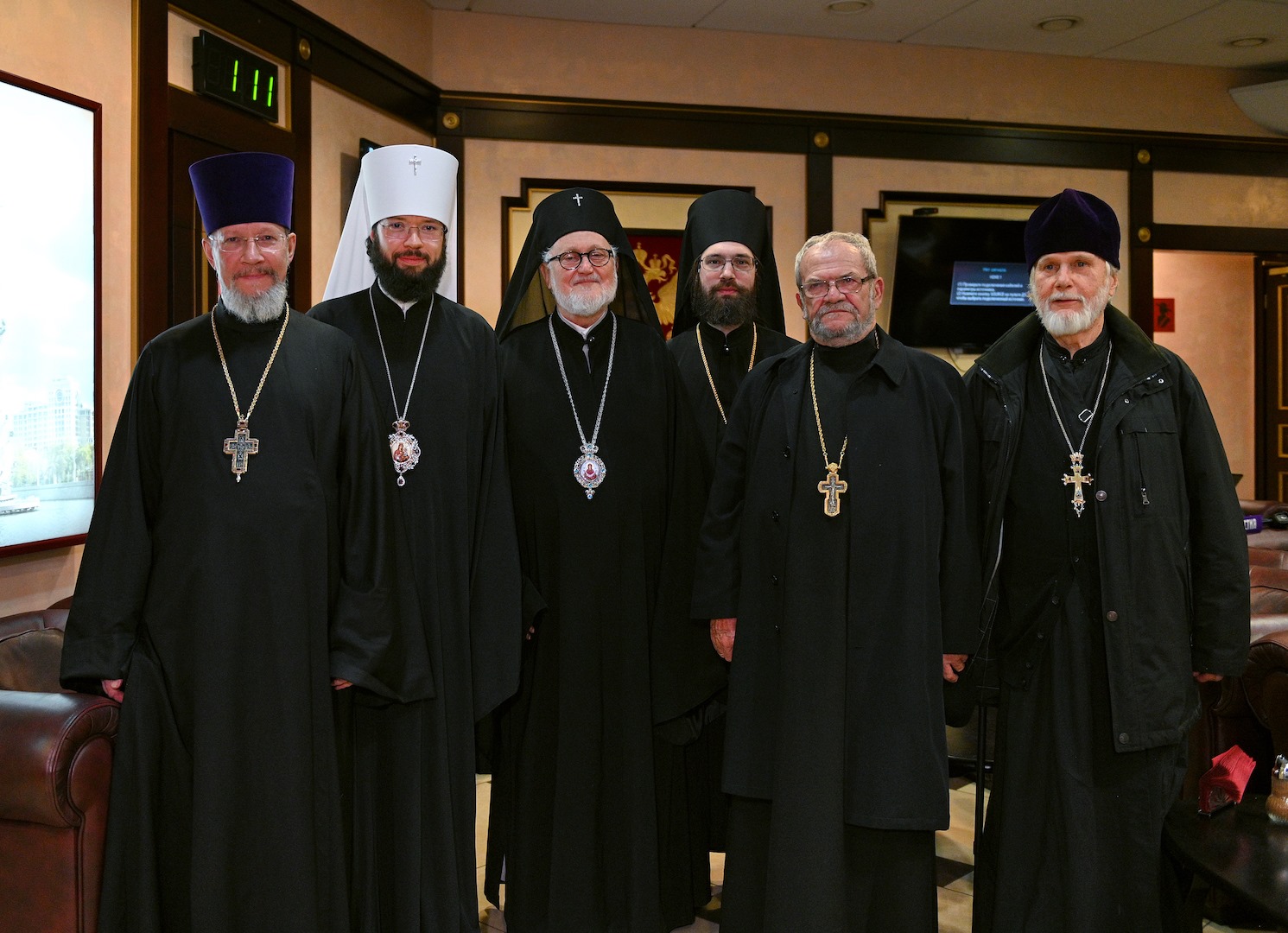 La délégation de l'Archevêché des églises orthodoxes russes en Europe occidentale est arrivée à Moscou