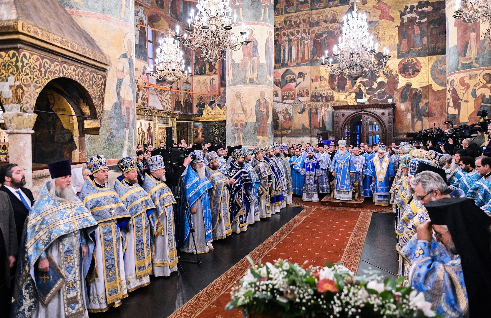 La Liturgie patriarcale en la cathédrale de la Dormition au Kremlin