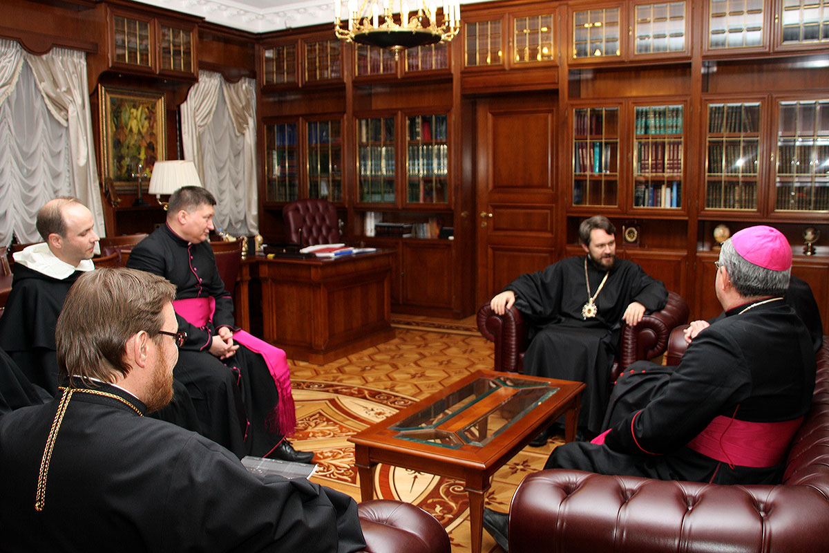 Rencontre à Moscou entre le métropolite Hilarion de Volokolamsk et le cardinal Kurt Koch