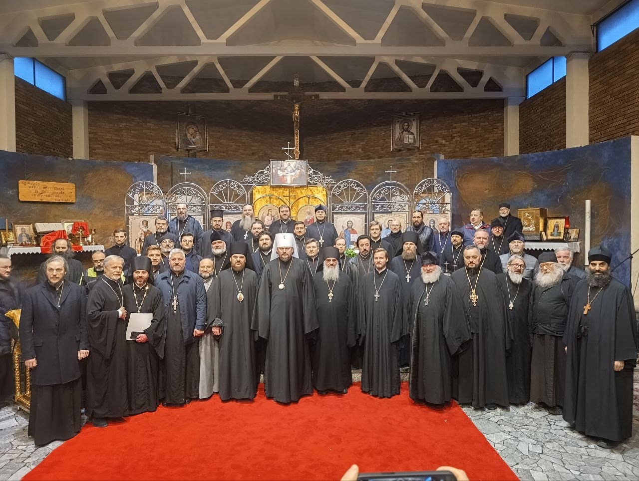 Réunion du clergé de l'Administration des paroisses du Patriarcat de Moscou en Italie