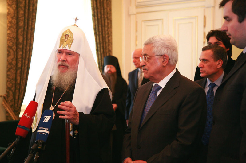 Le patriarche Alexis a reçu Mahmoud Abbas Le patriarche Alexis a reçu Mahmoud Abbas