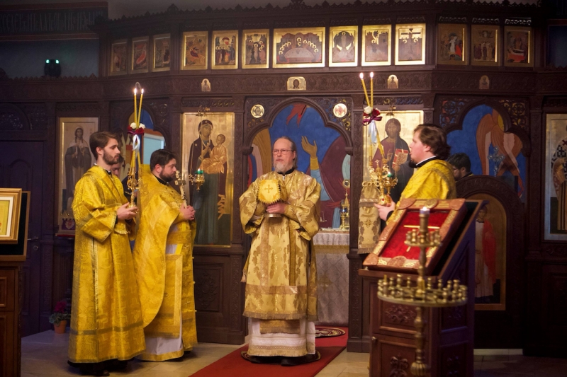 Monseigneur Marc s'est rendu en visite archipastorale au Séminaire orthodoxe russe