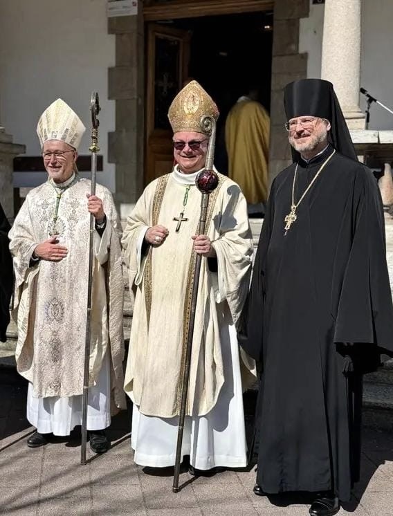 L'archimandrite Martin a assisté à la bénédiction abbatiale du nouvel abbé de Saint-Maurice d’Agaune