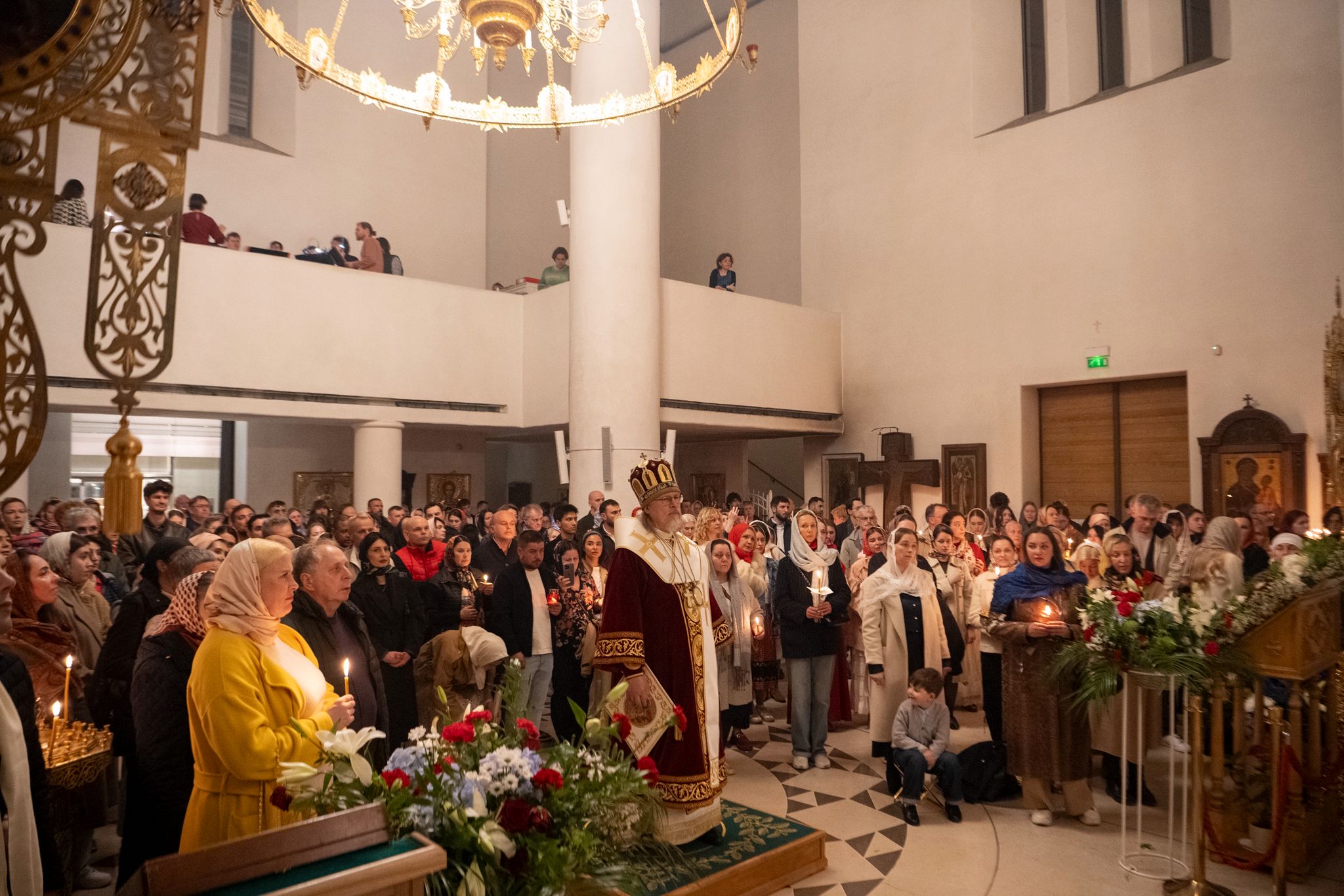 Le métropolite de Chersonèse et d’Europe occidentale Marc a présidé les offices de Pâques en la cathédrale de la Sainte Trinité à Paris
