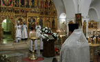 Office des défunts à la cathédrale Christ-Sauveur de Moscou pour les victimes de la guerre en Ossétie du Sud