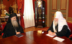 Le patriarche Alexis a reçu le métropolite Amphiloque de Monténégro
