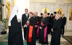 L'archevêque de Naples a remis au patriarche Alexis une parcelle des reliques de Saint Gennaro