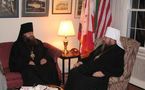 L'évêque représentant l'Eglise russe aux Etats-Unis a rencontré le nouveau primat de l'Eglise orthodoxe en Amérique