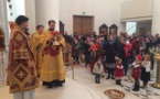 Le jour de la fête des Nouveaux-martyrs russes Mgr Nestor a célébré la Divine Liturgie à l'église Sainte-Trinité