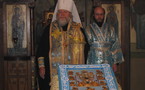Le primat de l'Eglise russe hors frontières a visité l'église des Trois-Saints-Docteurs à Paris