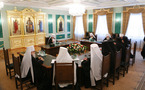 Dernière réunion du Saint-Synode de l'Eglise orthodoxe russe avant le début du concile