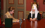 Le patriarche Cyrille a reçu la représentante permanente de la Fédération de Russie auprès de l'UNESCO