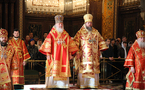 Le patriarche Cyrille et le métropolite Jonas ont célébré une liturgie à la cathédrale de Moscou
