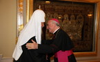 Le patriarche Cyrille a reçu Mgr Vincenzo Paglia