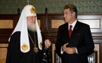 Rencontre entre le patriarche Cyrille et le président ukrainien Viktor Iouchtchenko