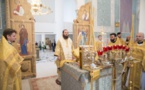 Monseigneur Constantin, évêque de Zaraïsk, a célébré la Divine Liturgie à la cathédrale de la Sainte Trinité