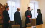 Rencontre entre l'archevêque Hilarion de Volokolamsk et Mgr Eric de Moulins-Beaufort