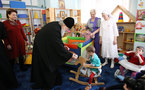 Le jour de Pâques le patriarche Cyrille a visité le pensionnat pour enfants handicapés