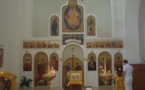 Mgr Nestor, évêque de Chersonèse, a célébré la Divine Liturgie à l'église de Annonciation à Barcelone