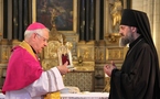 L'évêque de Pontoise a offert au diocèse de Chersonèse des reliques de sainte Geneviève
