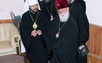 Le métropolite Hilarion rencontre le patriarche Elie de Géorgie