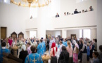 Mgr Nestor, évêque de Chersonèse, a célébré la Divine Liturgie de la fête de la Protection de la Vierge Marie en la cathédrale de la Sainte-Trinité