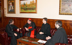 Rencontre entre le métropolite Hilarion de Volokolamsk et le cardinal Kurt Koch
