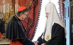 Le patriarche Cyrille a reçu le président du Conseil pontifical pour la promotion de l'unité des chrétiens